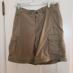 Mens Green REI Hiking Nylon Shorts Size Small